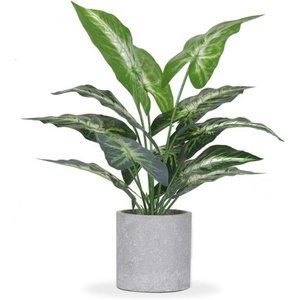 16"Small Fake Plants Artificial Potted FauxPlants for Office Desk Shelf Bathroom